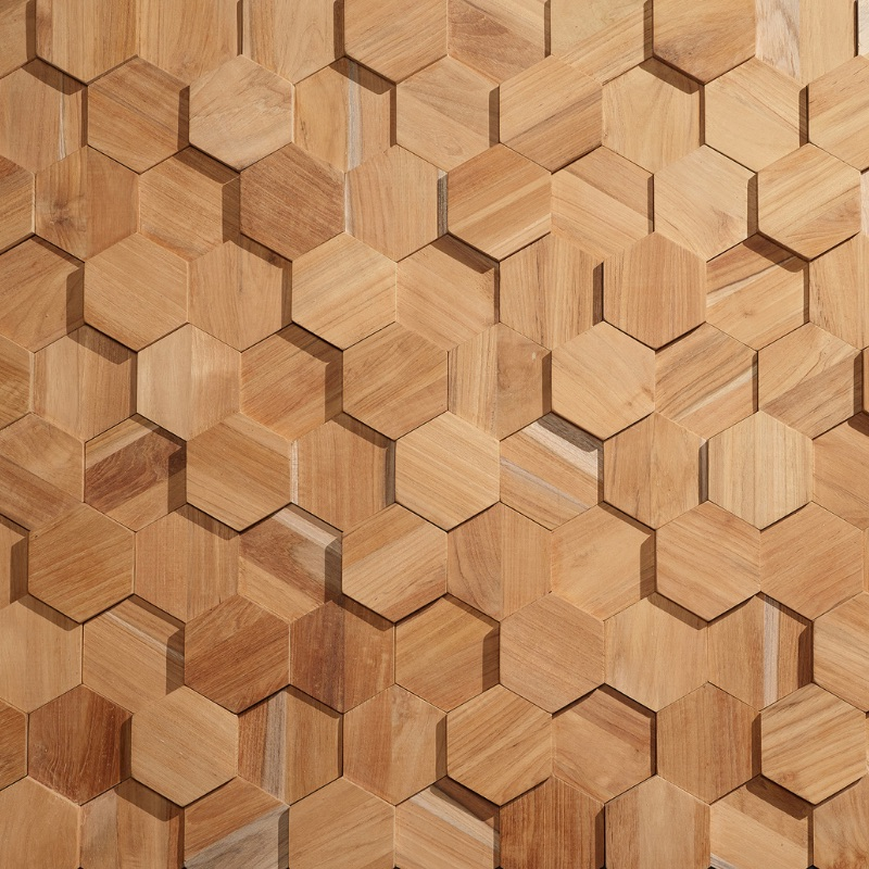 Storeys VEGGBEKLEDNING HEXAGON TEAK22760414