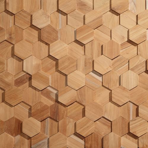 Storeys VEGGBEKLEDNING HEXAGON TEAK22760414