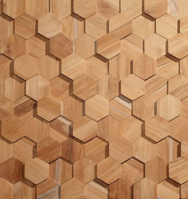 Storeys VEGGBEKLEDNING HEXAGON TEAK22760414