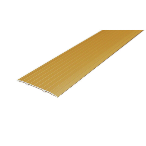 D-profile Skjøtelist 100mm Gull Uboret 2m