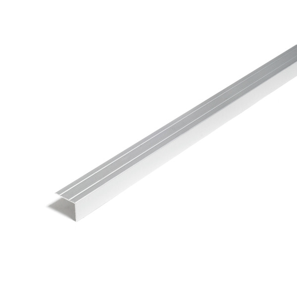D-profile Trappenese 25X20mm Sølv Selvklebende 1m