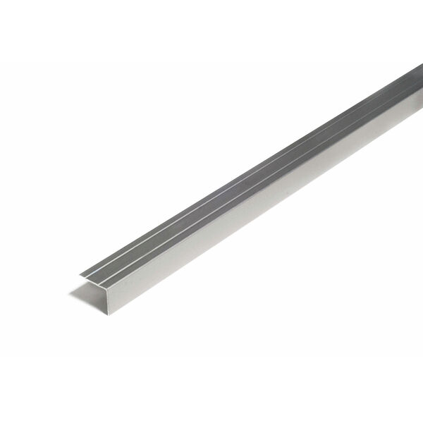 D-profile Trappenese 25X20mm Grafit Selvklebende 1m
