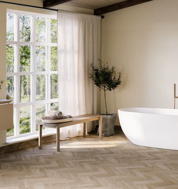 Tarkett Aquarelle Skane Herringbone Autumn Våtromsbelegg 3 m