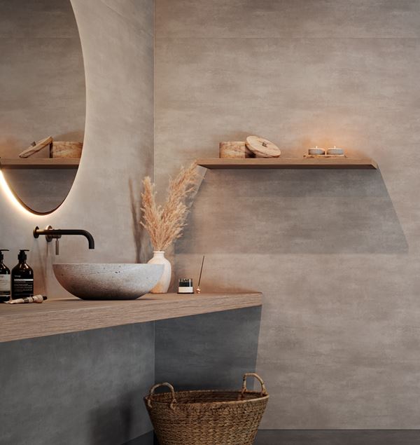 Tarkett Aquarelle Raw Concrete Dark Grey Våtromsbelegg 2 m