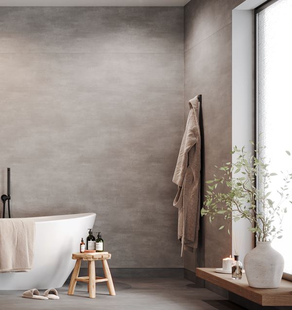Tarkett Aquarelle Raw Concrete Dark Grey Våtromsbelegg 2 m