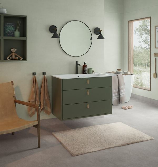 Våtrom Aquarelle - Stencil Concrete Neutral Light Grey - 3 m