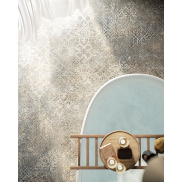Våtrom Aquarelle Carcassonne Concrete Blue Våtromsbelegg 4 m