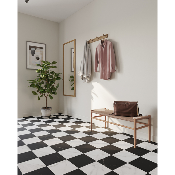 Tarkett Iconik T-Extra Logis Black & White Vinylbelegg 3M