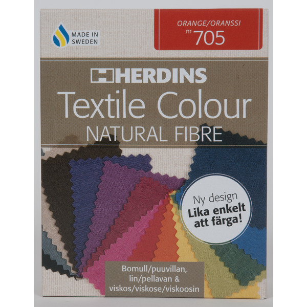 Herdins Textile Colour Natural Fibre Tekstilfarge 285gr 705 Orange
