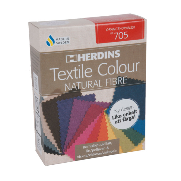 Herdins Textile Colour Natural Fibre Tekstilfarge 285gr 705 Orange
