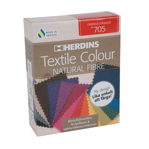 Herdins Textile Colour Natural Fibre Tekstilfarge 285gr 705 Orange