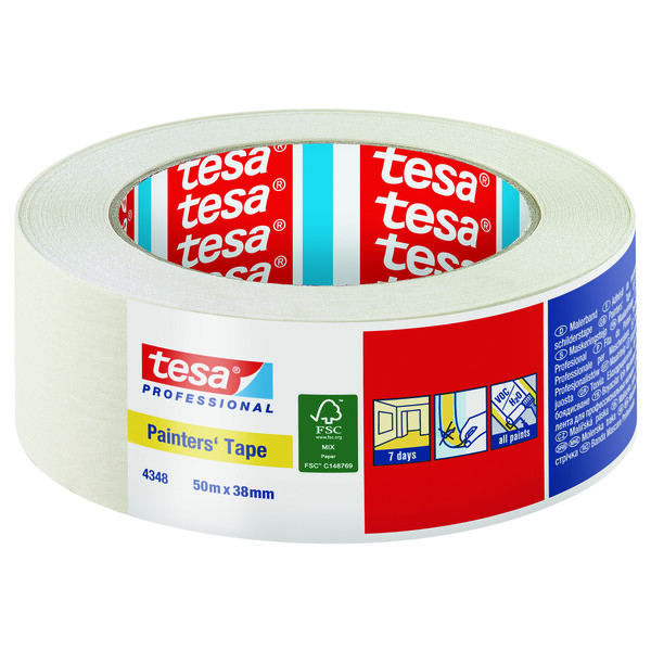 Tesa Maskeringstape 4348 Beige 38 mm x 50 m
