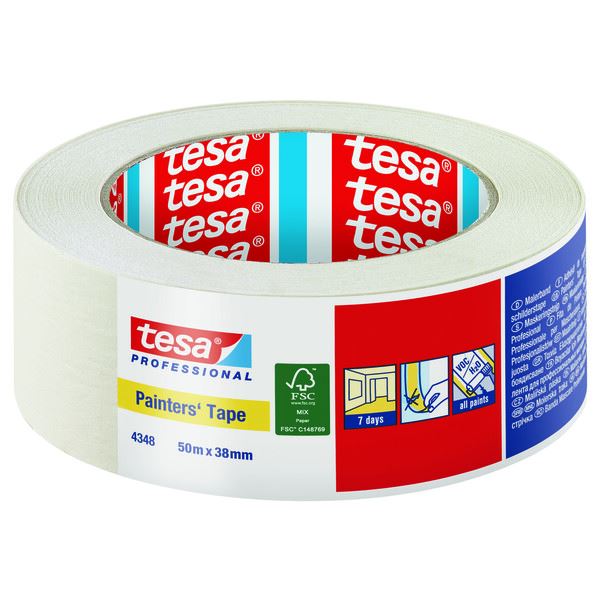 Tesa Maskeringstape 4348 Beige 38 mm x 50 m