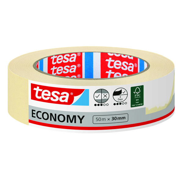 Tesa Maskeringstape Economy 50m x 30mm