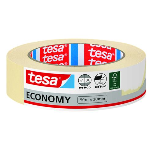 Tesa Maskeringstape Economy 50m x 30mm