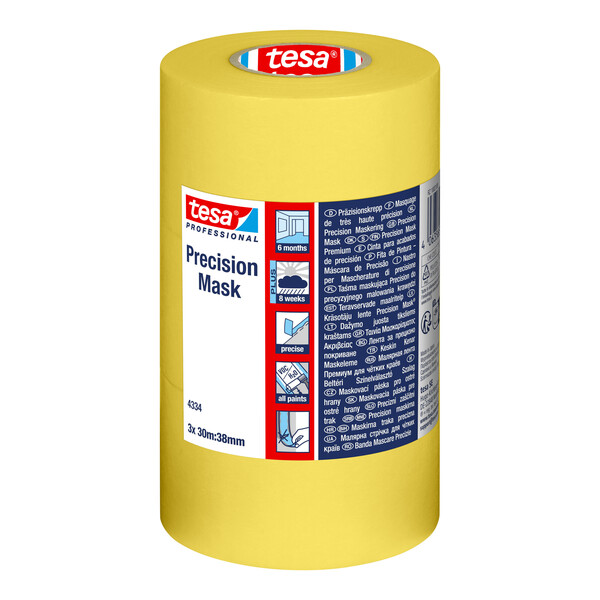 Tesa Maskeringstape Gul Inne 3PK