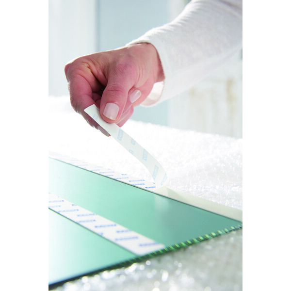 Tesa Dobbelsidigtape Speil Hvit 19 mm x 5 m