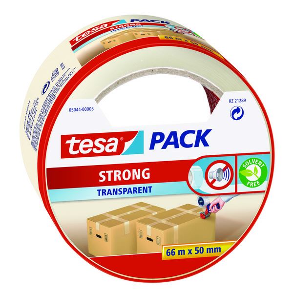 Tesa Embalasjetape Klar 50 mm x 66 m