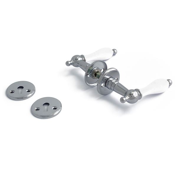 Habo Dørvrider Innvendig - Hvit Krom