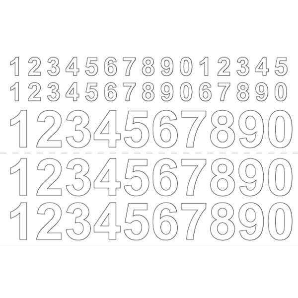 Habo Tall Selvklebende Postkasser Navneskilt