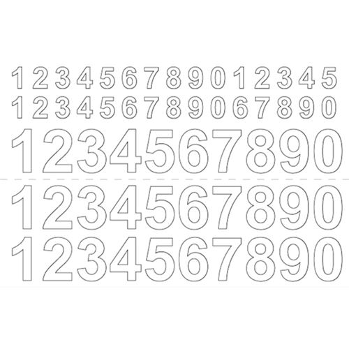 Habo Tall Selvklebende Postkasser Navneskilt