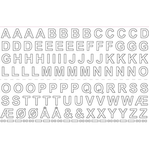 Habo Bokstav Selvklebende A-Å