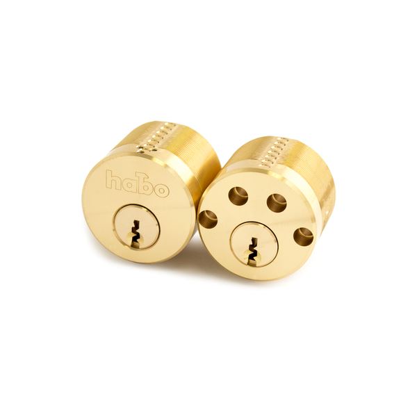 Habo Sylinder Rund Dobbel - Messing