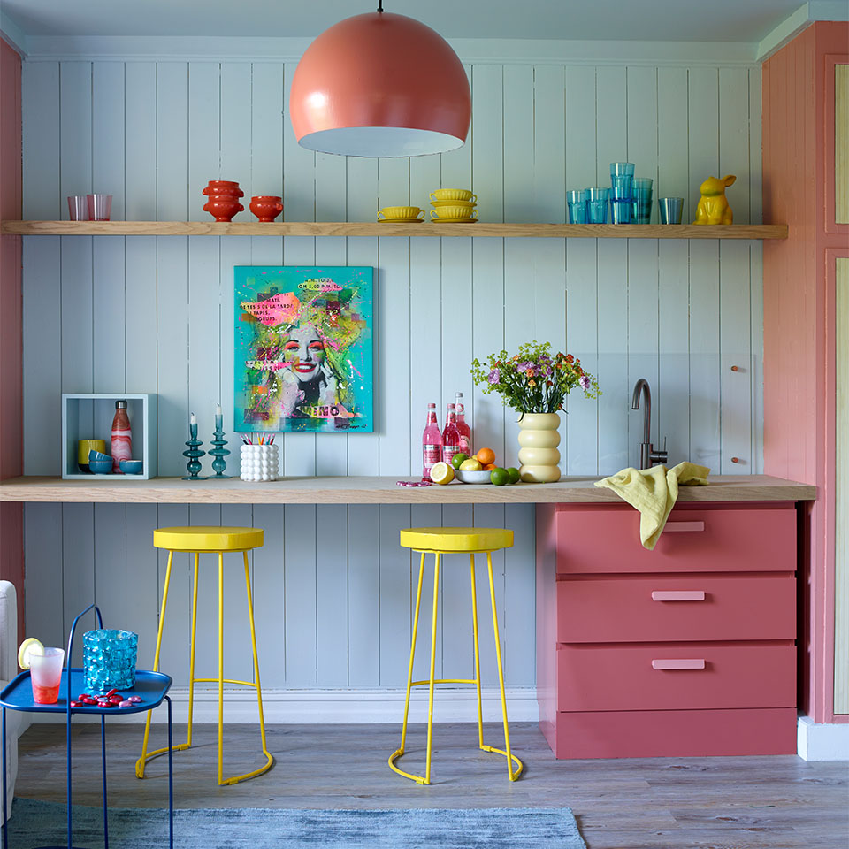 Kjøkken Salt Aqua rosa