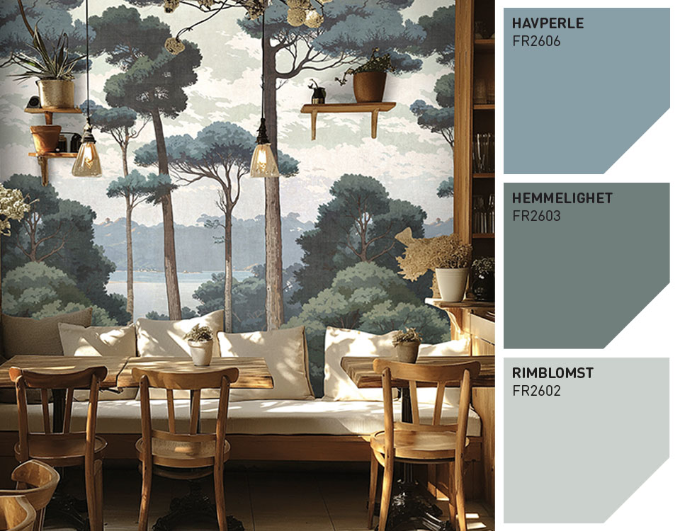 Bilde av tapet med tilhørende palett