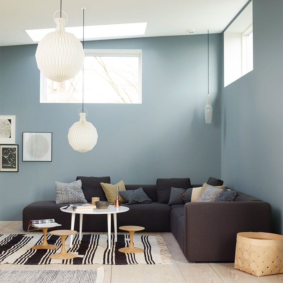 Linblå jotun fargerike