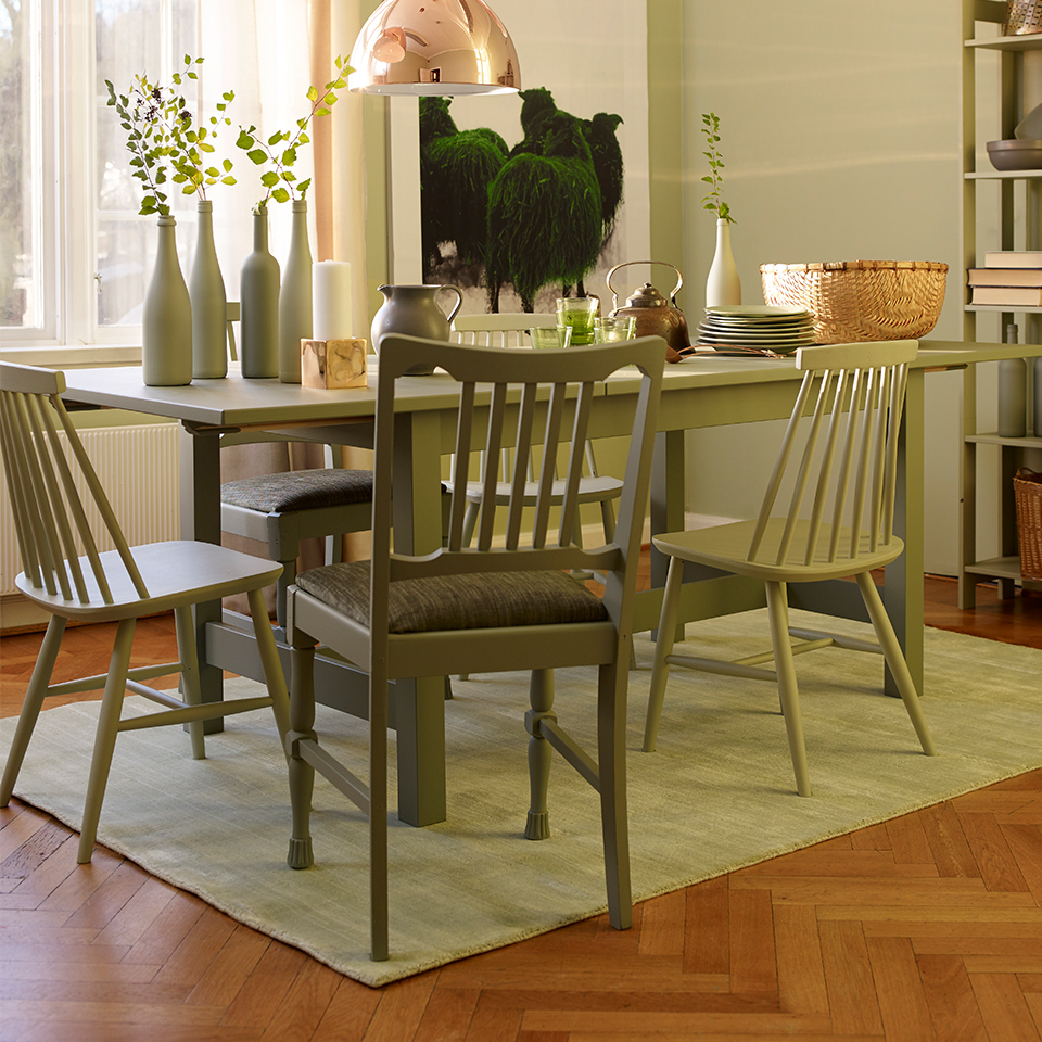 Lykke grønn spisestue