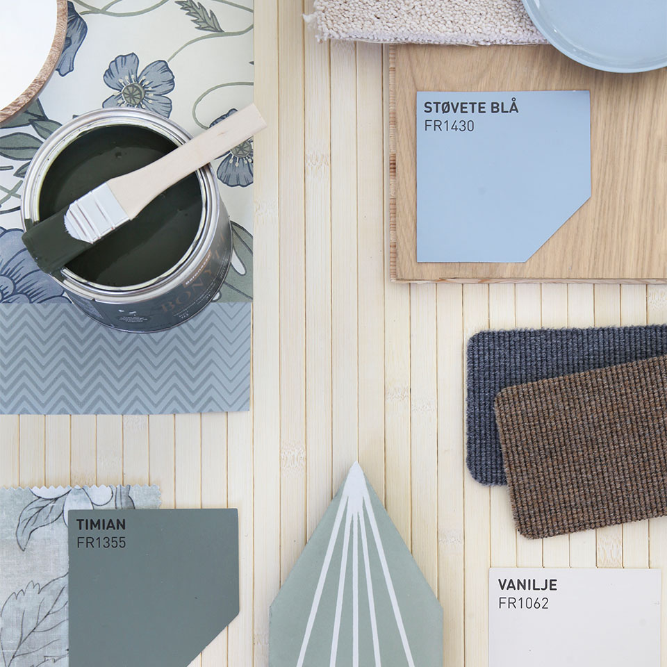 Lys bambus moodboard