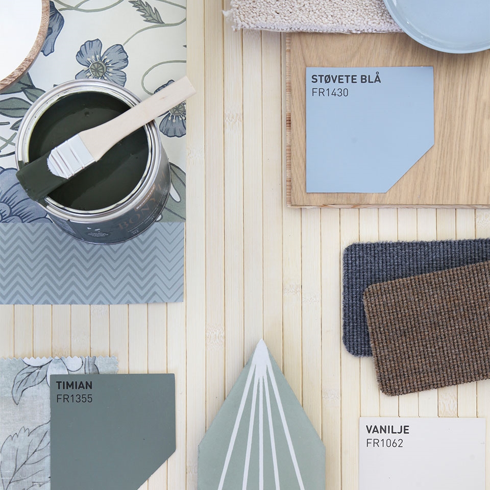 Lys bambus moodboard