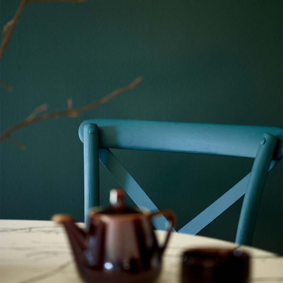 Mynte grønn veggfarge