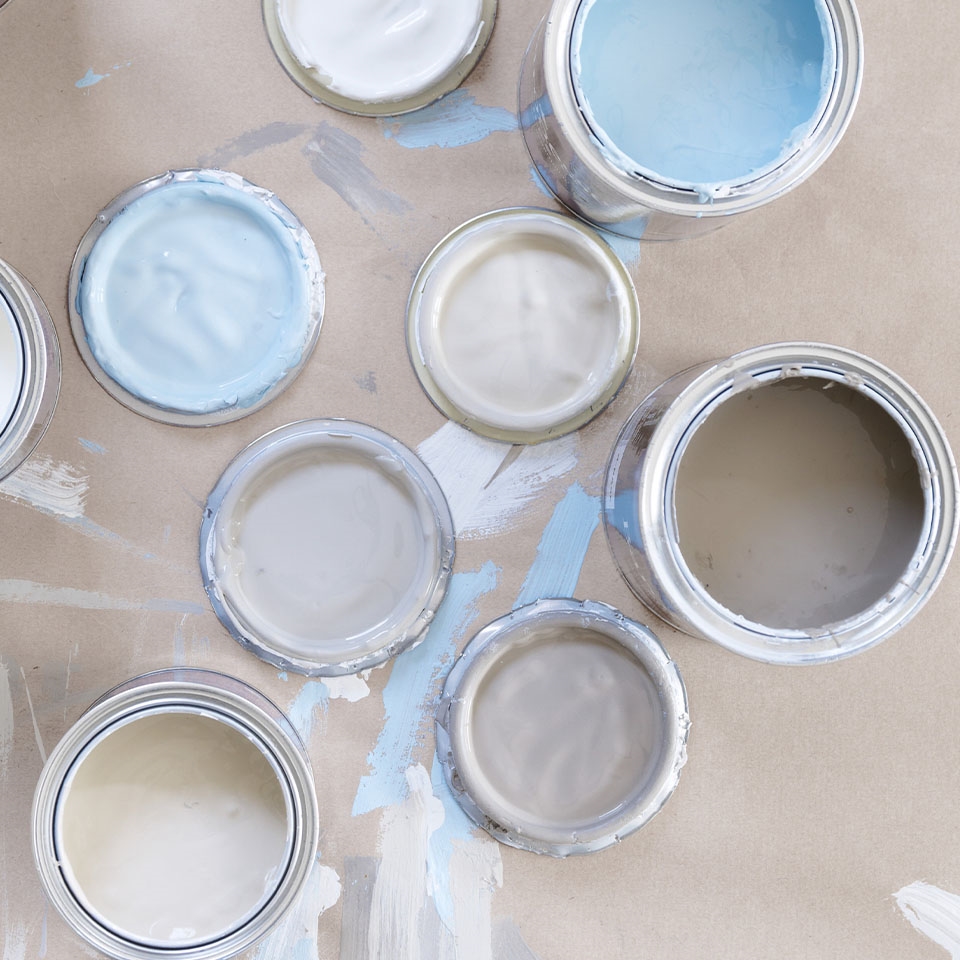 Prøveboks med maling Fargerike