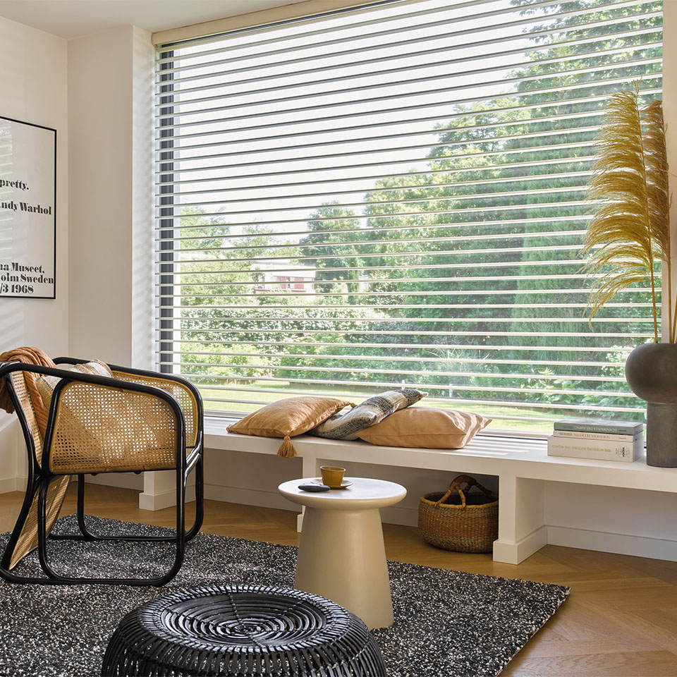 Solskjerming stort vindu