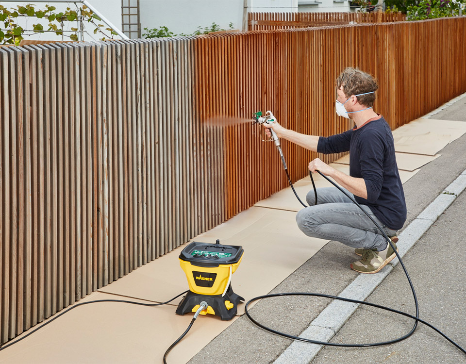 Sprøytemal gjerde beis