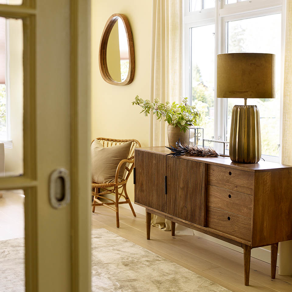 Stråleblink gul stue