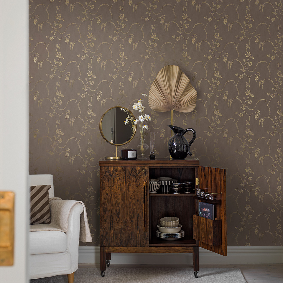 Swedish Grace brun tapet