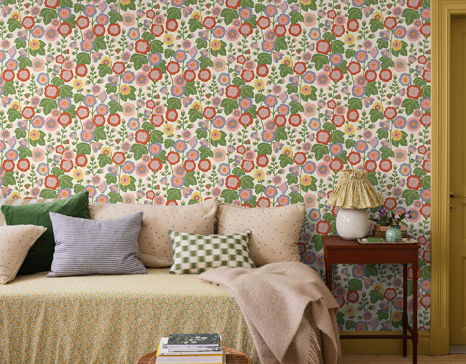 blomstrete tapet 