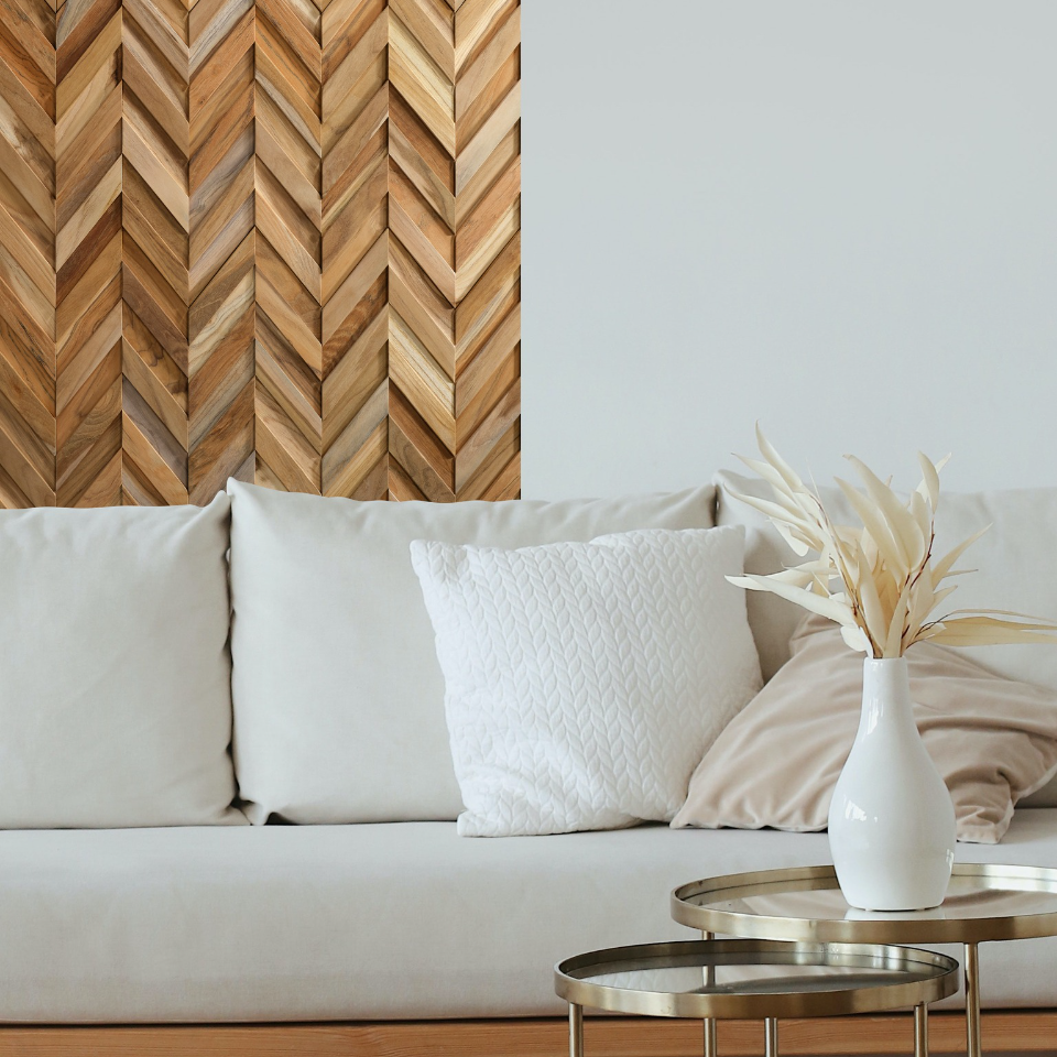 Tredekor veggpaneler stue